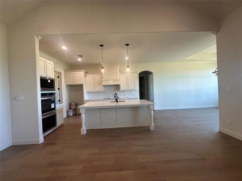 Furnished interior view inside a new home in , Dish (Image 5).