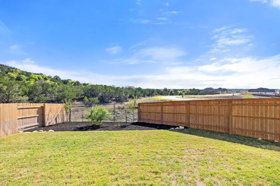 Exterior details and patio area of a home in Sweetwater, Austin (Image 3).