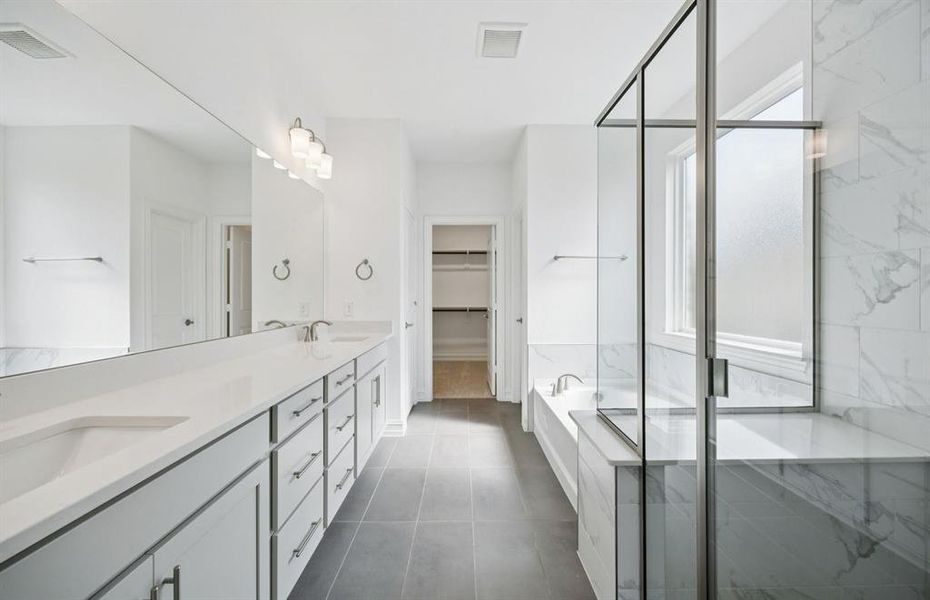 Owner's bath with double vanity Owner's bath with double vanity