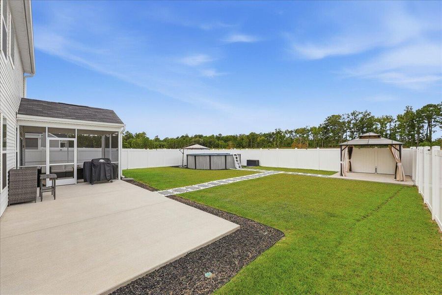 Exterior details and patio area of a home in , Ridgeville (Image 38). Exterior details and patio area of a home in , Ridgeville (Image 38).