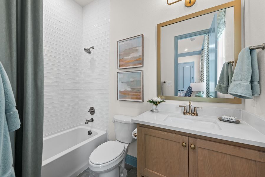 Furnished interior view inside a new home in The Homestead - 62', Rockwall (Image 26).