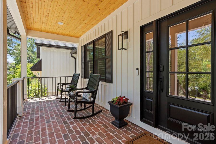 Exterior details and patio area of a home in , Hendersonville (Image 3).