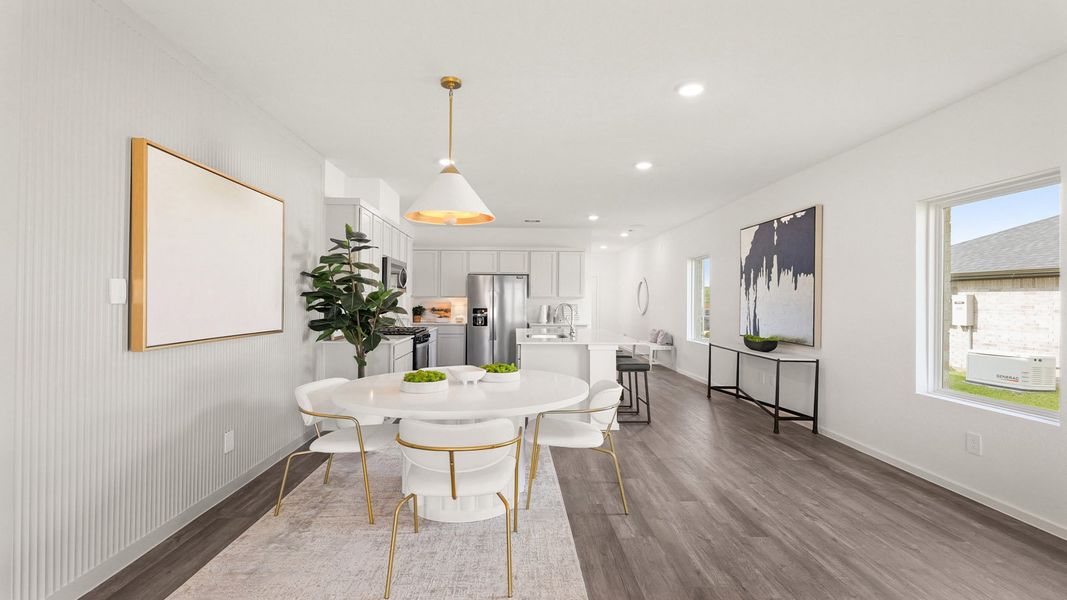 Furnished interior view inside a new home in Cypress Green, Tomball (Image 11).