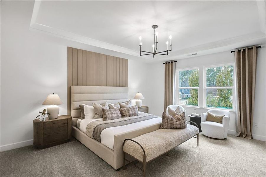 Furnished interior view inside a new home in Haverhill Estates, Dacula (Image 10).