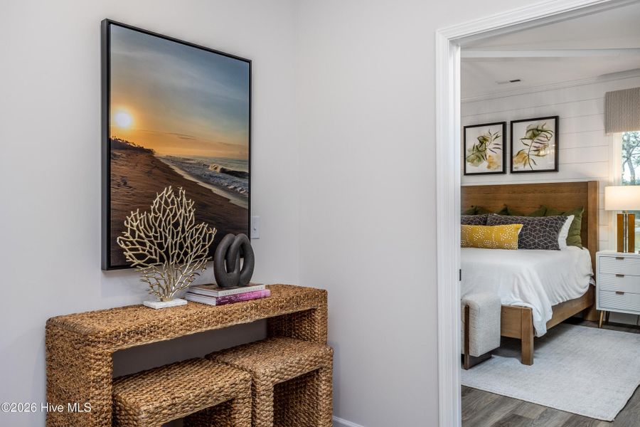 Furnished interior view inside a new home in Coastal Haven Townes, Leland (Image 20).
