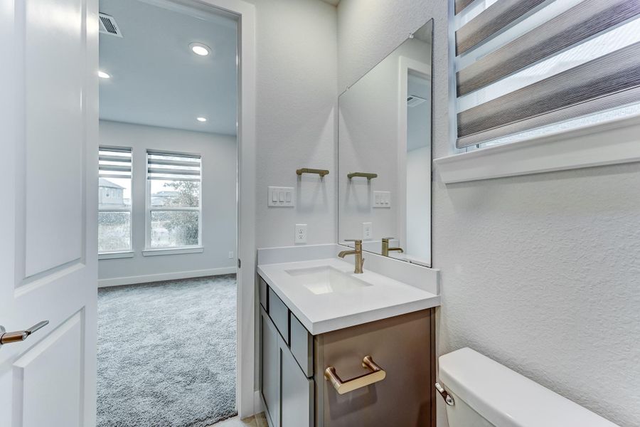 Furnished interior view inside a new home in , Cypress (Image 8).