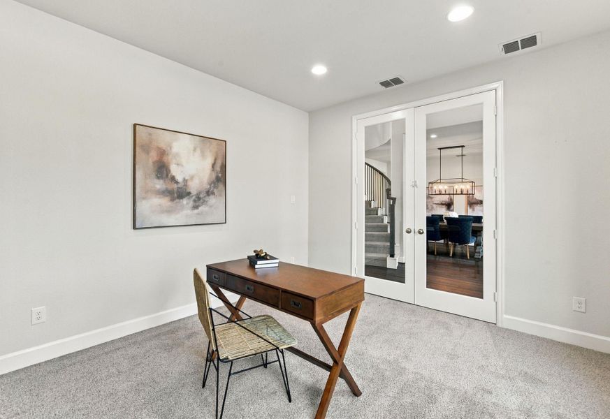 Furnished interior view inside a new home in The Highlands, Porter (Image 29).
