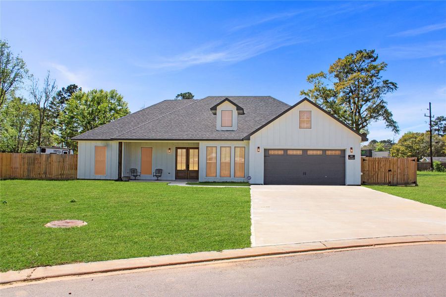 Front exterior of a new home in , Shepherd, TX, highlighting curb appeal (Image 1). Front exterior of a new home in , Shepherd, TX, highlighting curb appeal (Image 1).