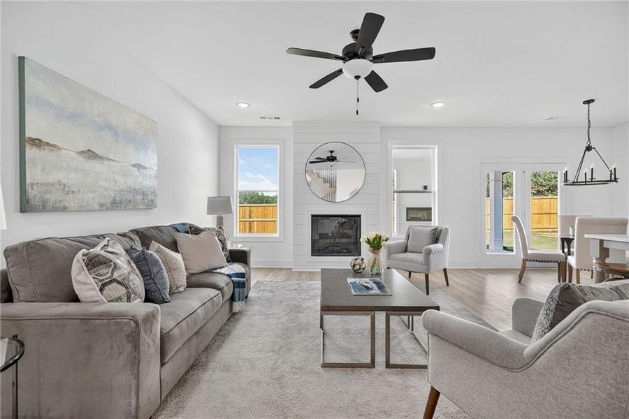 Furnished interior view inside a new home in , Buford (Image 13).