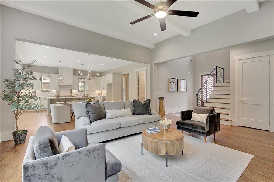 Furnished interior view inside a new home in , Newnan (Image 47). Furnished interior view inside a new home in , Newnan (Image 47).