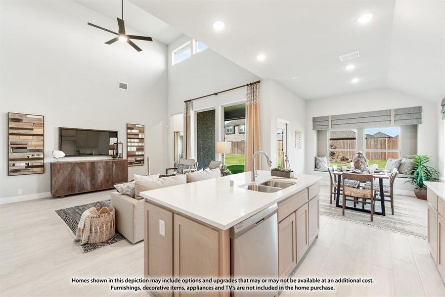 Furnished interior view inside a new home in Hunters Ridge, Crowley (Image 20).