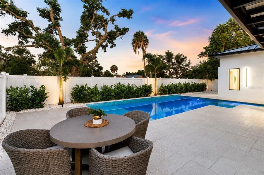 Exterior details and patio area of a home in , Sarasota (Image 27).