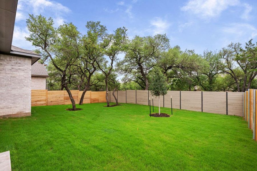 Exterior details and patio area of a home in Wolf Ranch, Georgetown (Image 2). Exterior details and patio area of a home in Wolf Ranch, Georgetown (Image 2).