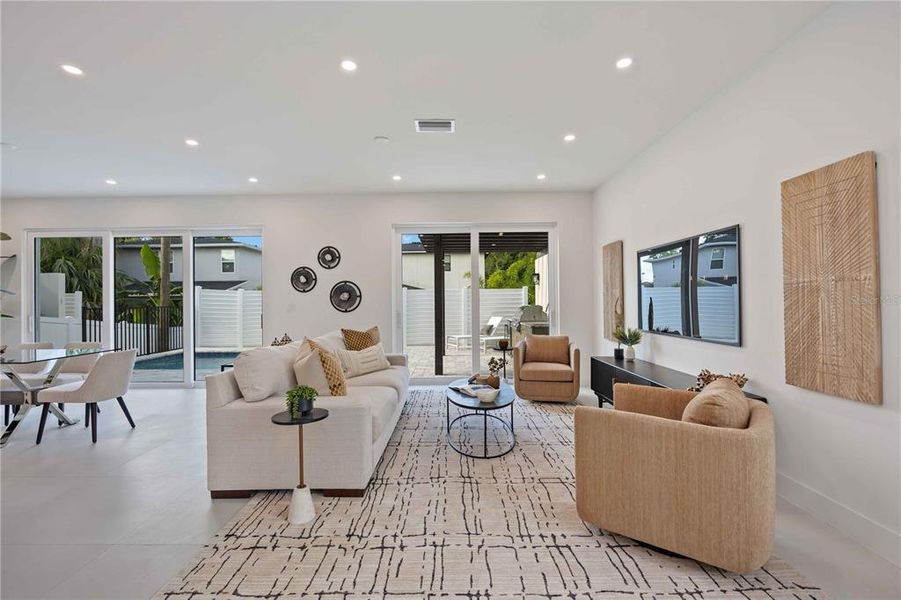 Furnished interior view inside a new home in , Sarasota (Image 15).