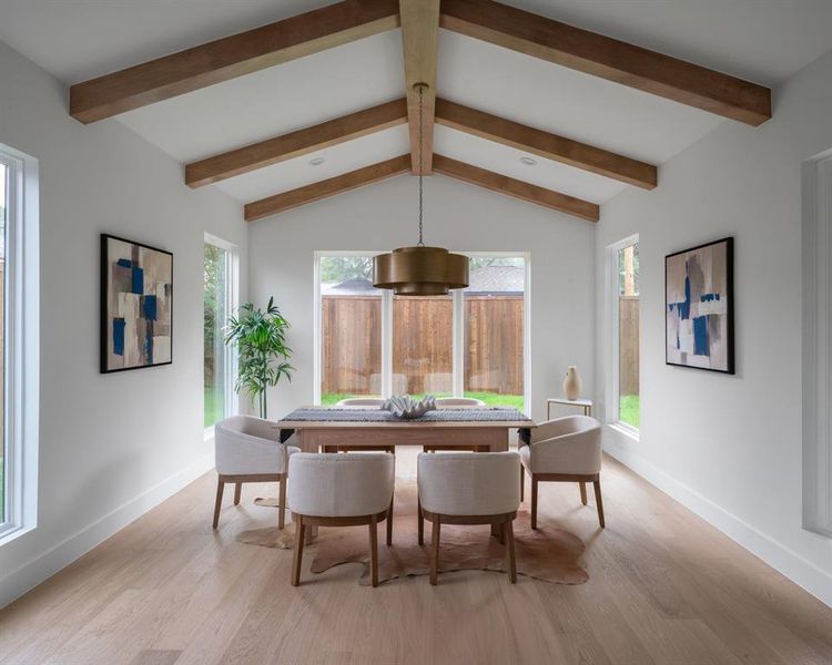 Furnished interior view inside a new home in , Dallas (Image 35).