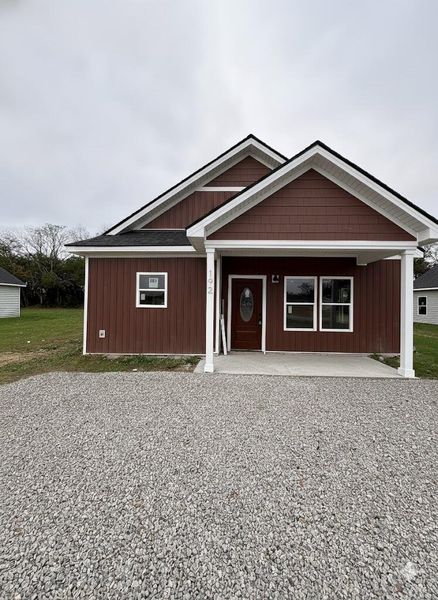 Front exterior of a new home in , Santee, SC, highlighting curb appeal (Image 1). Front exterior of a new home in , Santee, SC, highlighting curb appeal (Image 1).