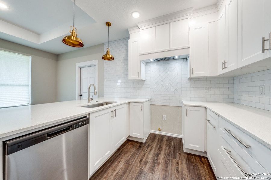 Furnished interior view inside a new home in , LaCoste (Image 3).