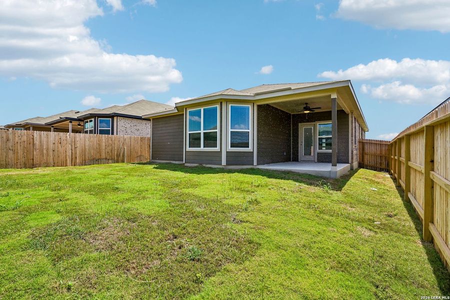Exterior details and patio area of a home in Sagebrooke - Premier Series, San Antonio (Image 4).