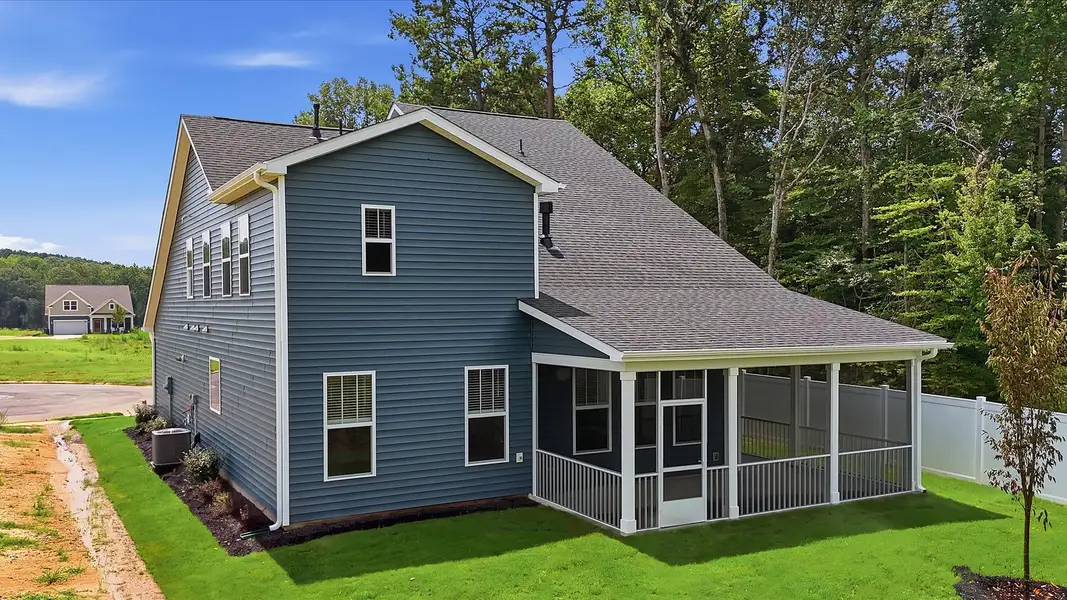 Exterior details and patio area of a home in Harrier Point, Woodruff (Image 22).