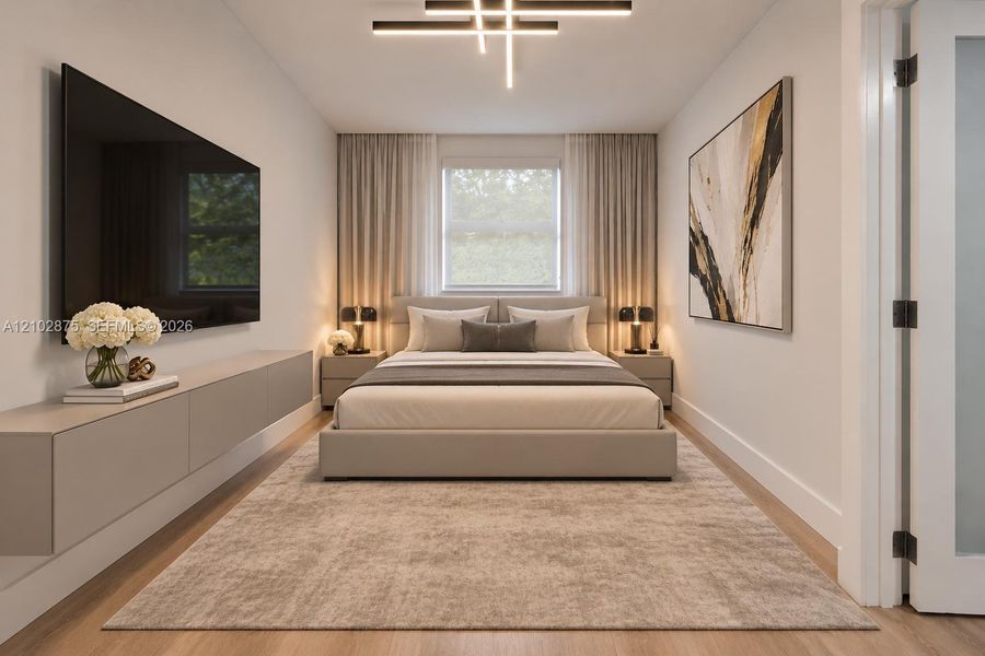 Furnished interior view inside a new home in , Miami Shores (Image 9). Furnished interior view inside a new home in , Miami Shores (Image 9).