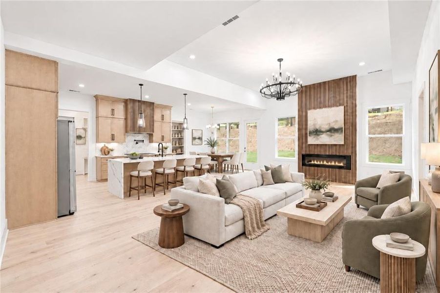Furnished interior view inside a new home in , Winder (Image 10).