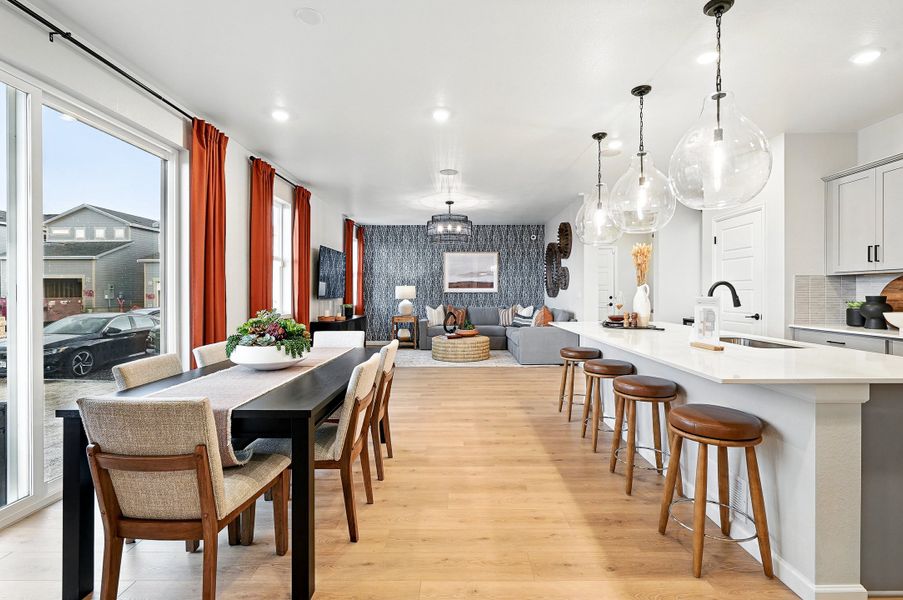 Representative furnished interior of a home built from the Stella Plus by Taylor Morrison in Parterre Horizon Collection, Thornton (Image 15).