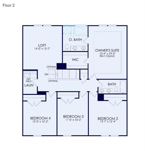 2D floor plan layout of this home in Anderson Point, McDonough, GA (Image 3). 2D floor plan layout of this home in Anderson Point, McDonough, GA (Image 3).