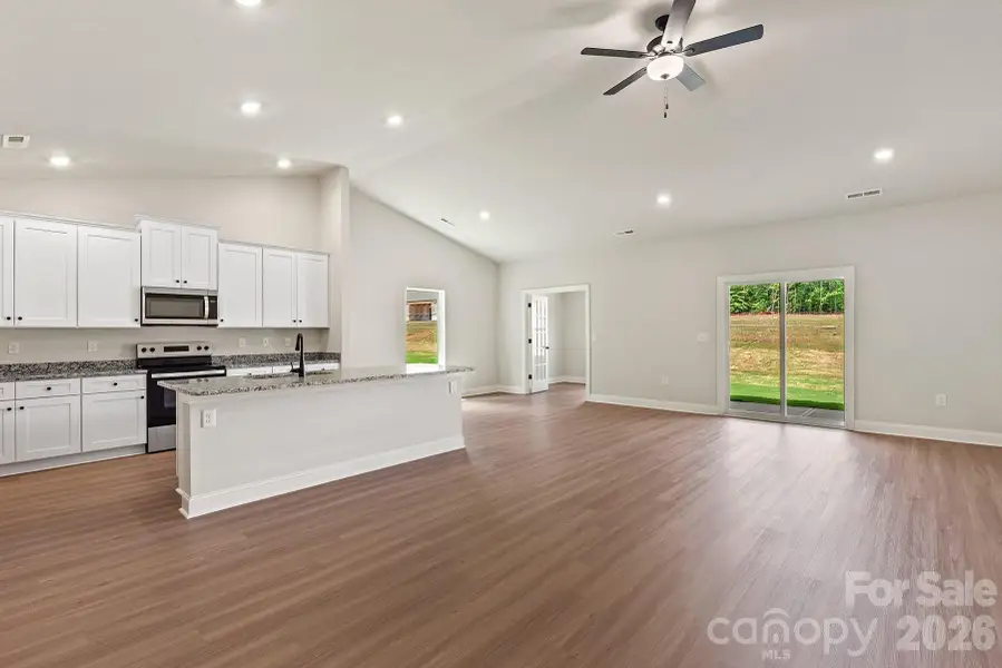 Furnished interior view inside a new home in Ascot Woods, Charlotte (Image 4).