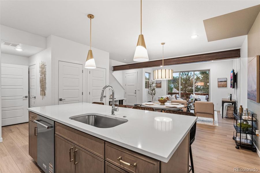 Furnished interior view inside a new home in , Arvada (Image 45).
