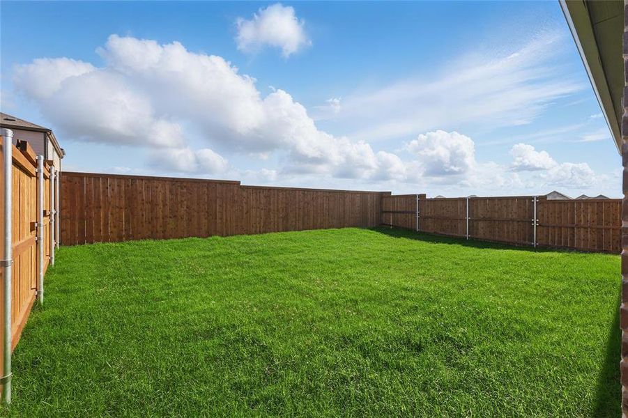 View of fenced backyard View of fenced backyard