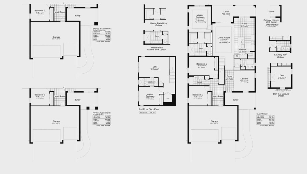 2D floor plan layout for the Lighthouse by Neal Communities in Windward, Sarasota, FL (Image 3).
