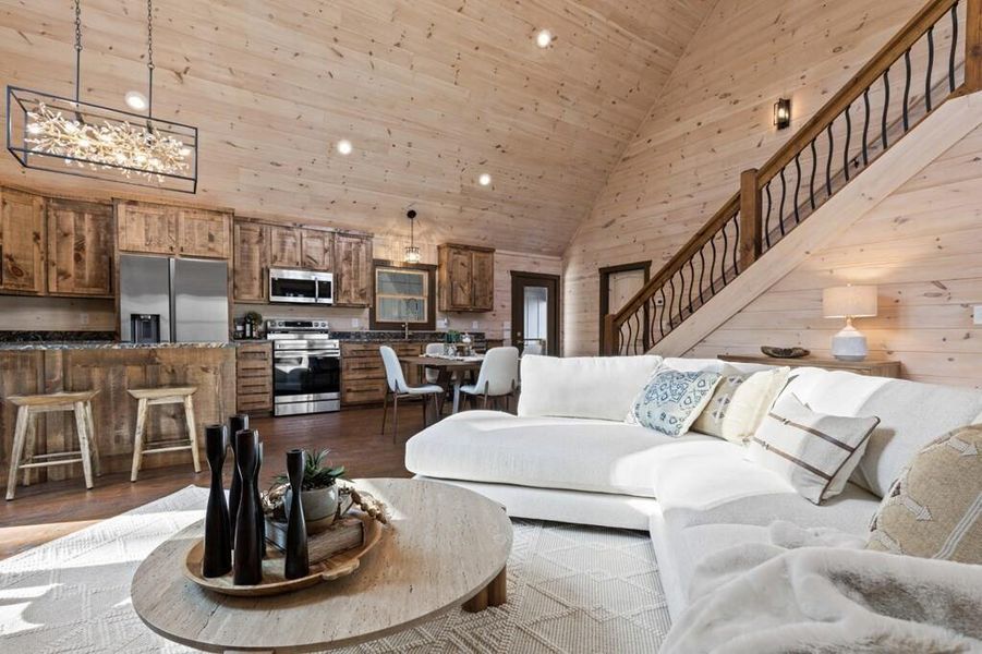 Furnished interior view inside a new home in , Blue Ridge (Image 16).