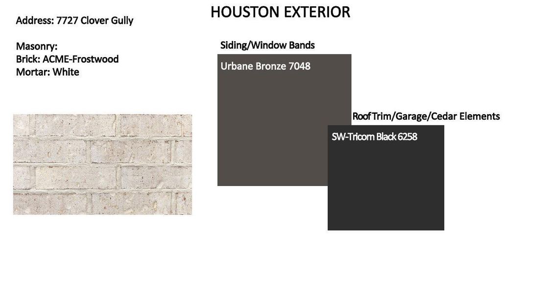 Sample of building materials used in homes in , Katy (Image 30).