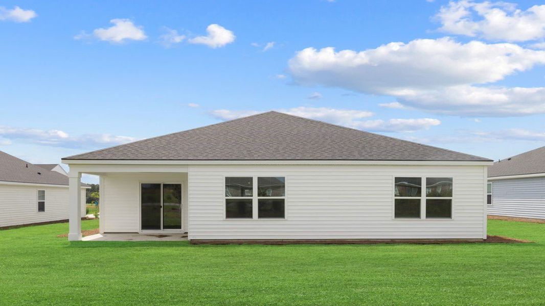 Front exterior of a new home in Holly Oaks, Statesboro, GA, highlighting curb appeal (Image 2).