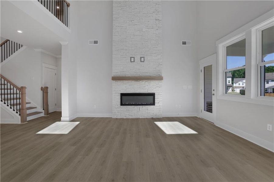Spacious, unfurnished interior of a new home in The Paddocks at Doc Hughes, Buford (Image 17).