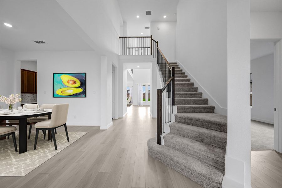 Furnished interior view inside a new home in Avalon at Friendswood 70s, Friendswood (Image 8).