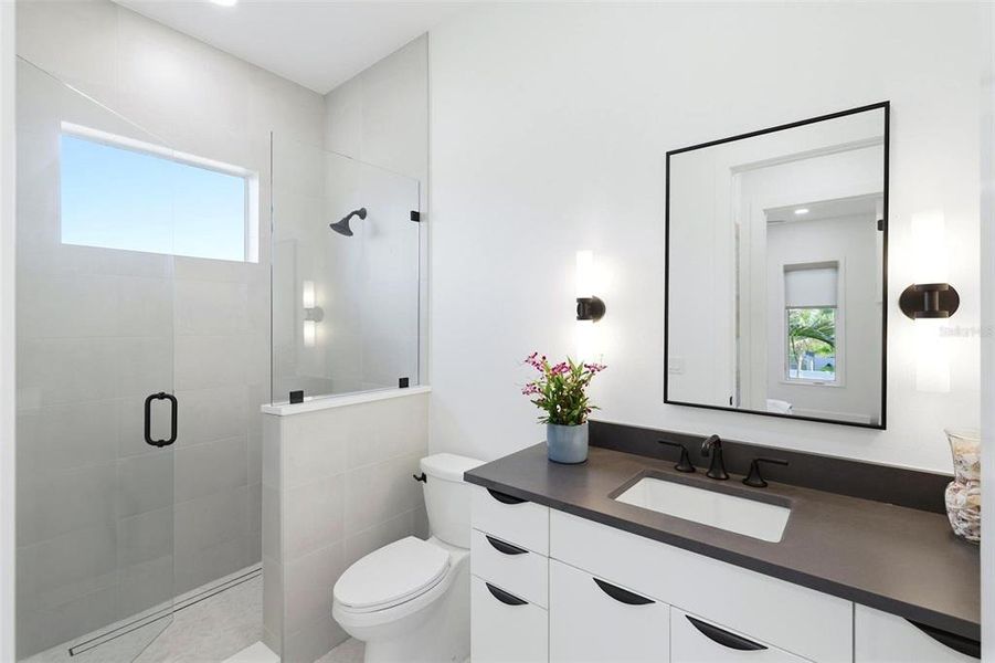 Furnished interior view inside a new home in , Sarasota (Image 56).