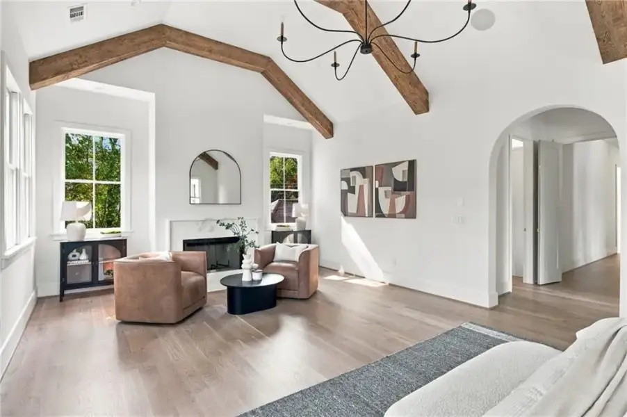 Furnished interior view inside a new home in , Atlanta (Image 54).
