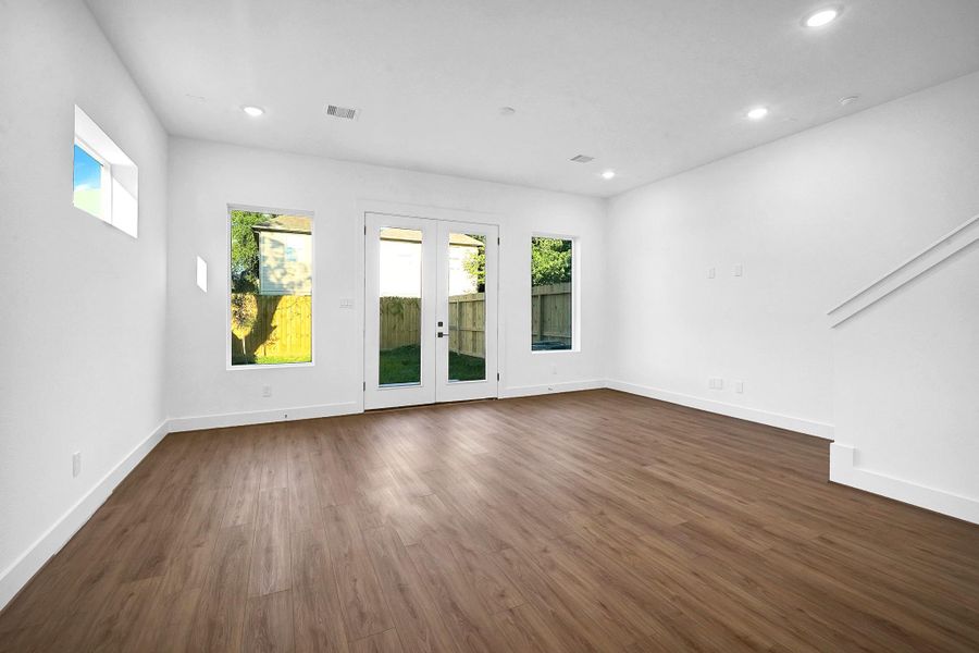 Spacious, unfurnished interior of a new home in , Houston (Image 15). Spacious, unfurnished interior of a new home in , Houston (Image 15).