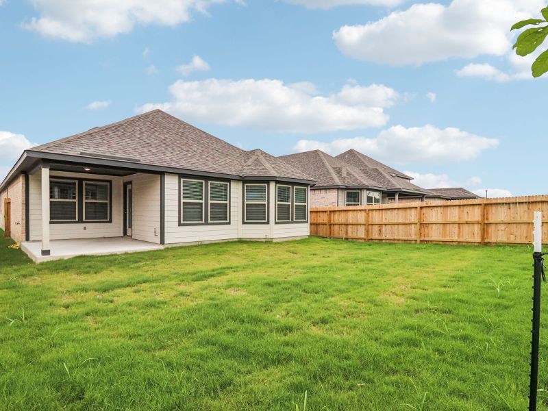 Exterior details and patio area of a home in Kallison Ranch, San Antonio (Image 4).