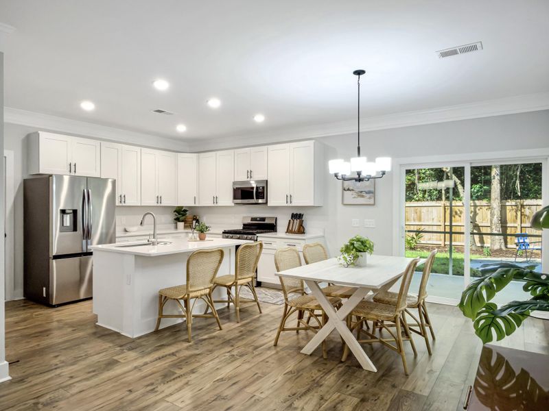 Furnished interior view inside a new home in , James Island (Image 7).