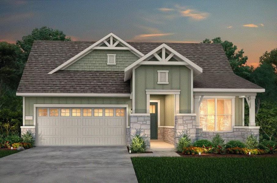 Pulte Homes, Prestige elevation HC202, rendering