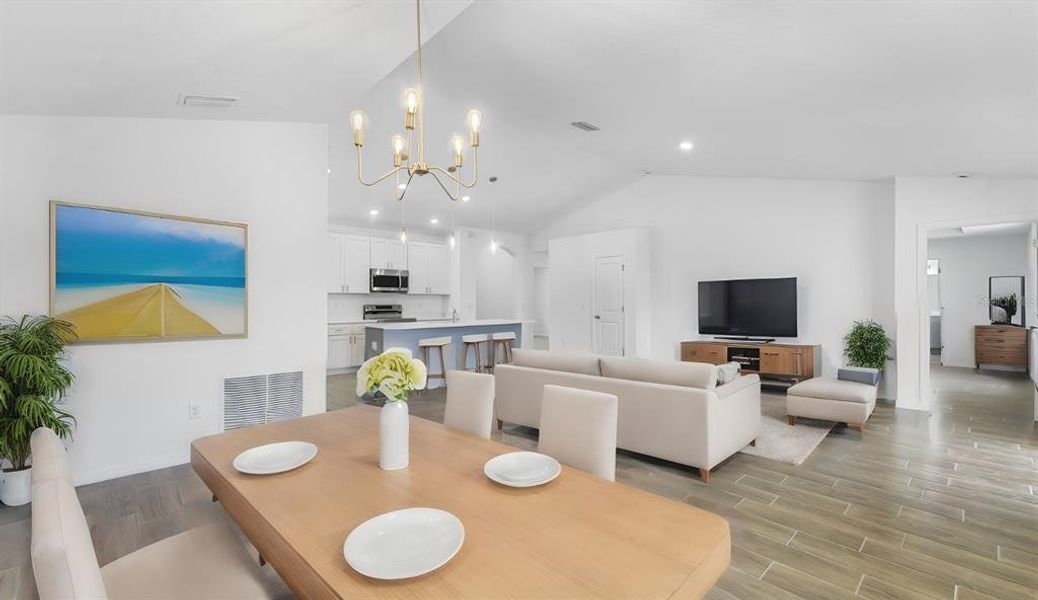 Furnished interior view inside a new home in , Kissimmee (Image 6). Furnished interior view inside a new home in , Kissimmee (Image 6).