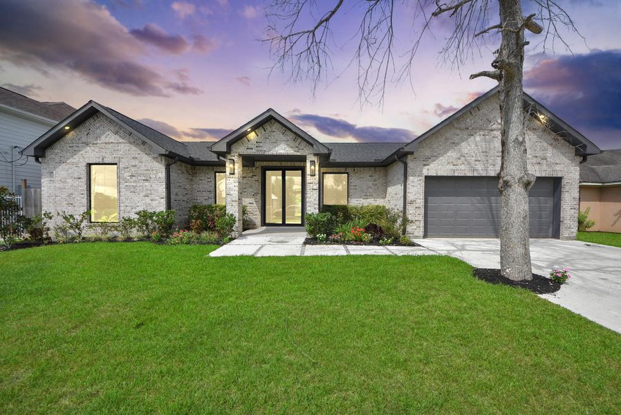Front exterior of a new home in , Arcola, TX, highlighting curb appeal (Image 27).