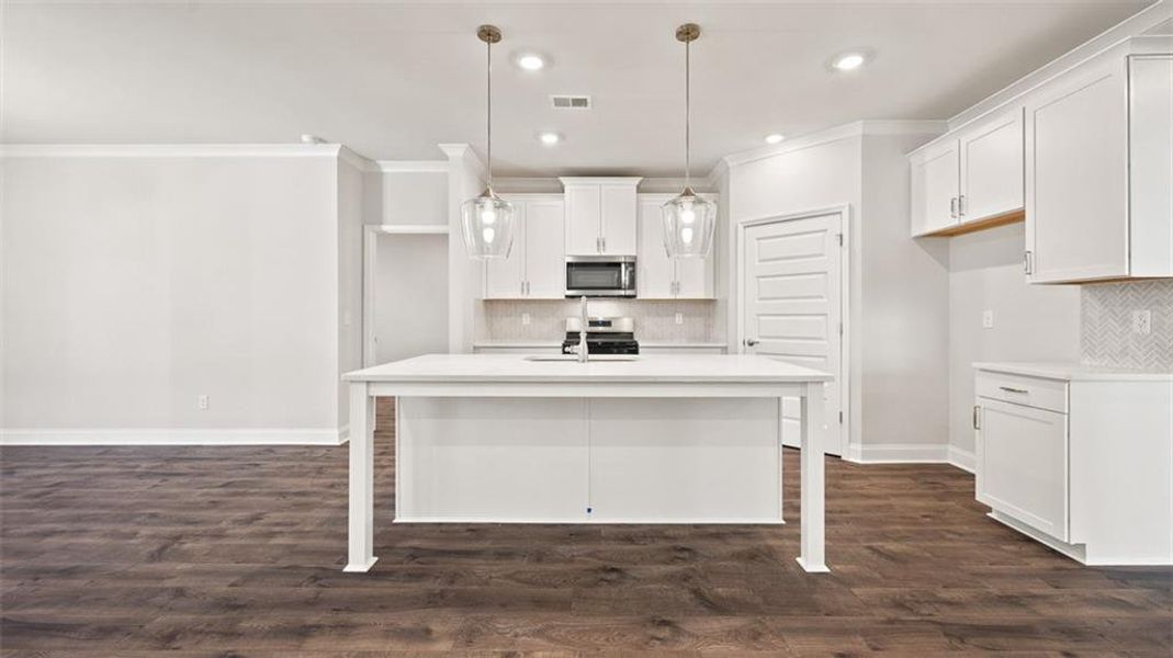 Furnished interior view inside a new home in Oak Ridge Meadows - Active Adult, Locust Grove (Image 10).