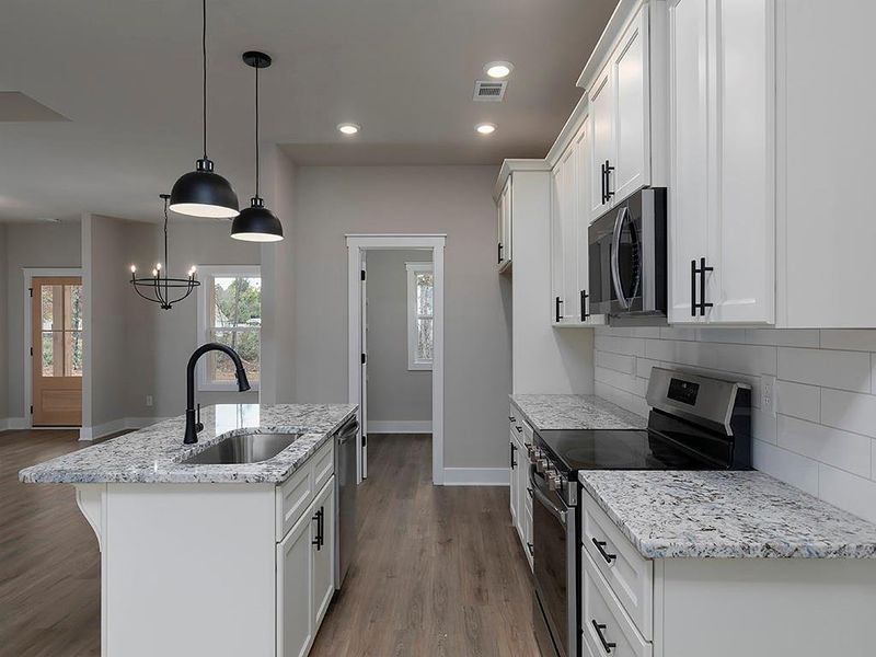Furnished interior view inside a new home in , Dallas (Image 10).