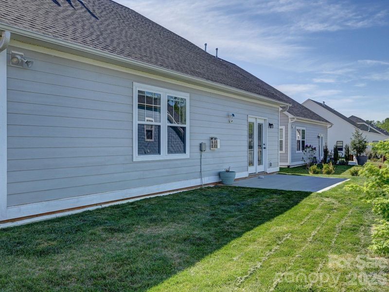 Exterior details and patio area of a home in , Fletcher (Image 3).