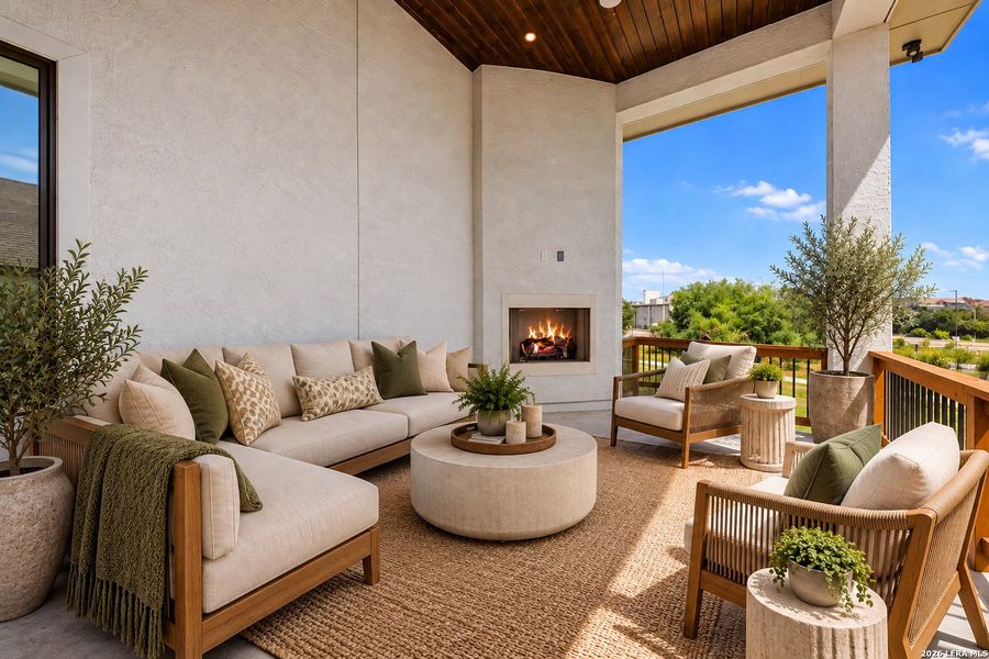 Exterior details and patio area of a home in , San Antonio (Image 26).