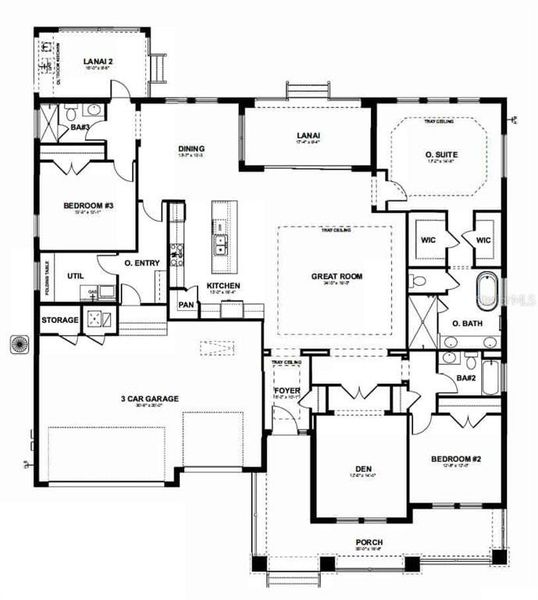 2D floor plan layout of this home in , Ocala, FL (Image 3).