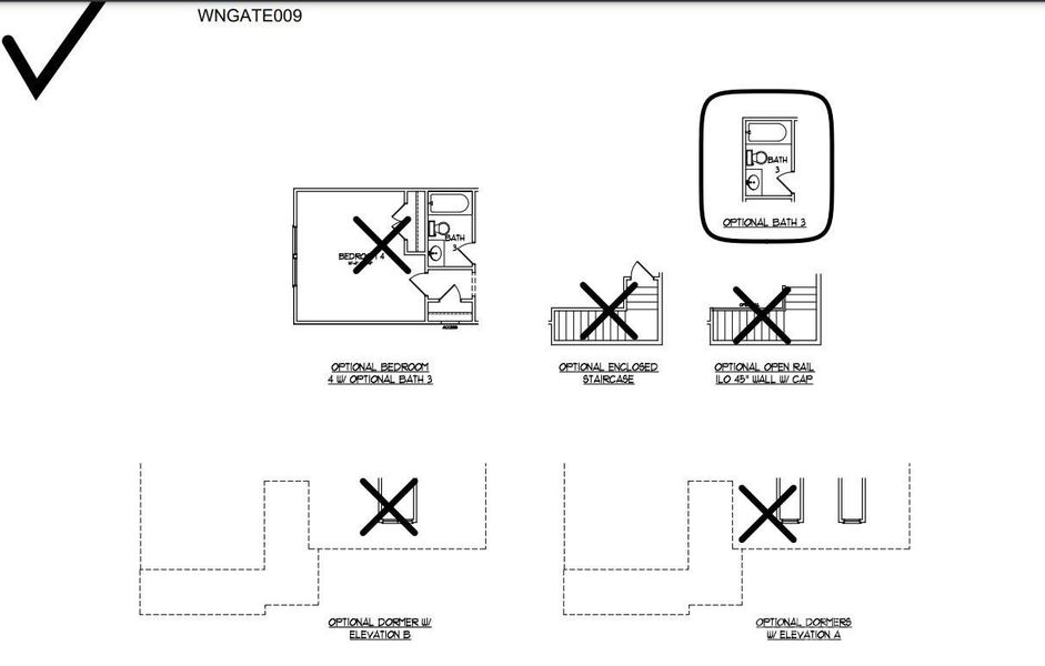 Belair Floor PlanStructural options added: Tray ceiling in primary bedroom, optional window in primary bedroom, Bedroom 3 ilo study, optional windows at casual dining, Bath 3 at loft.